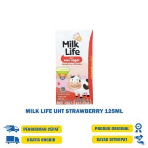 MILK LIFE UHT STROBERI 125ML
