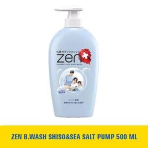 ZEN B.WASH SHISO&SEA SALT PUMP 500 ML