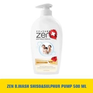 ZEN B.WASH SHISO&SULPHUR PUMP 500 ML