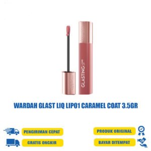 WARDAH GLAST LIQ LIP01 CARAMEL COAT 3.5GR