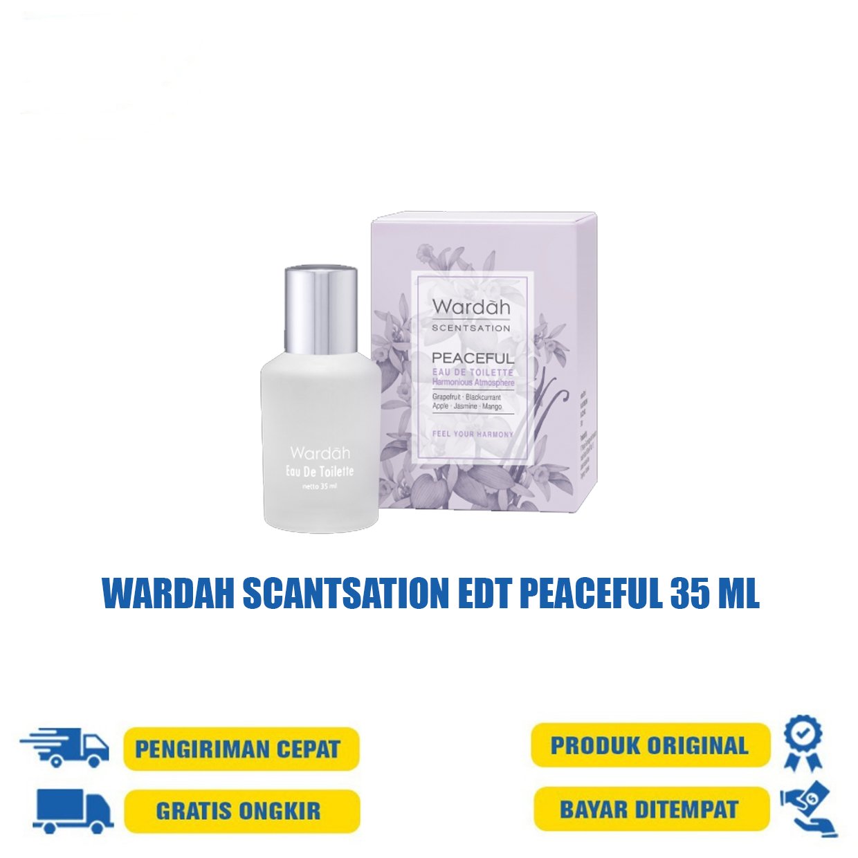 WARDAH SCANTSATION EDT PEACEFUL 35 ML
