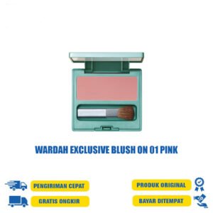 WARDAH EXCLUSIVE BLUSH ON 01 PINK