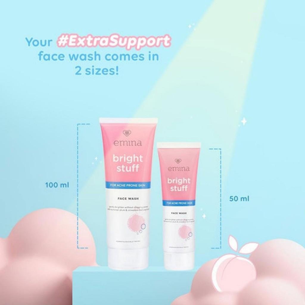 EMINA BRIGHT STUFF FOR ACNE SKIN FACE WASH 100ML