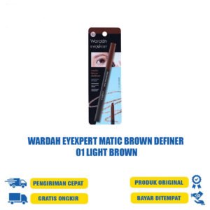 WARDAH EYEXPERT MATIC BROWN DEFINER 01 LIGHT BROWN