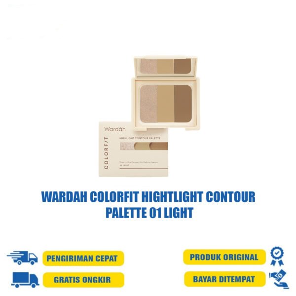 WARDAH COLORFIT HIGHTLIGHT CONTOUR PALETTE 01 LIGHT
