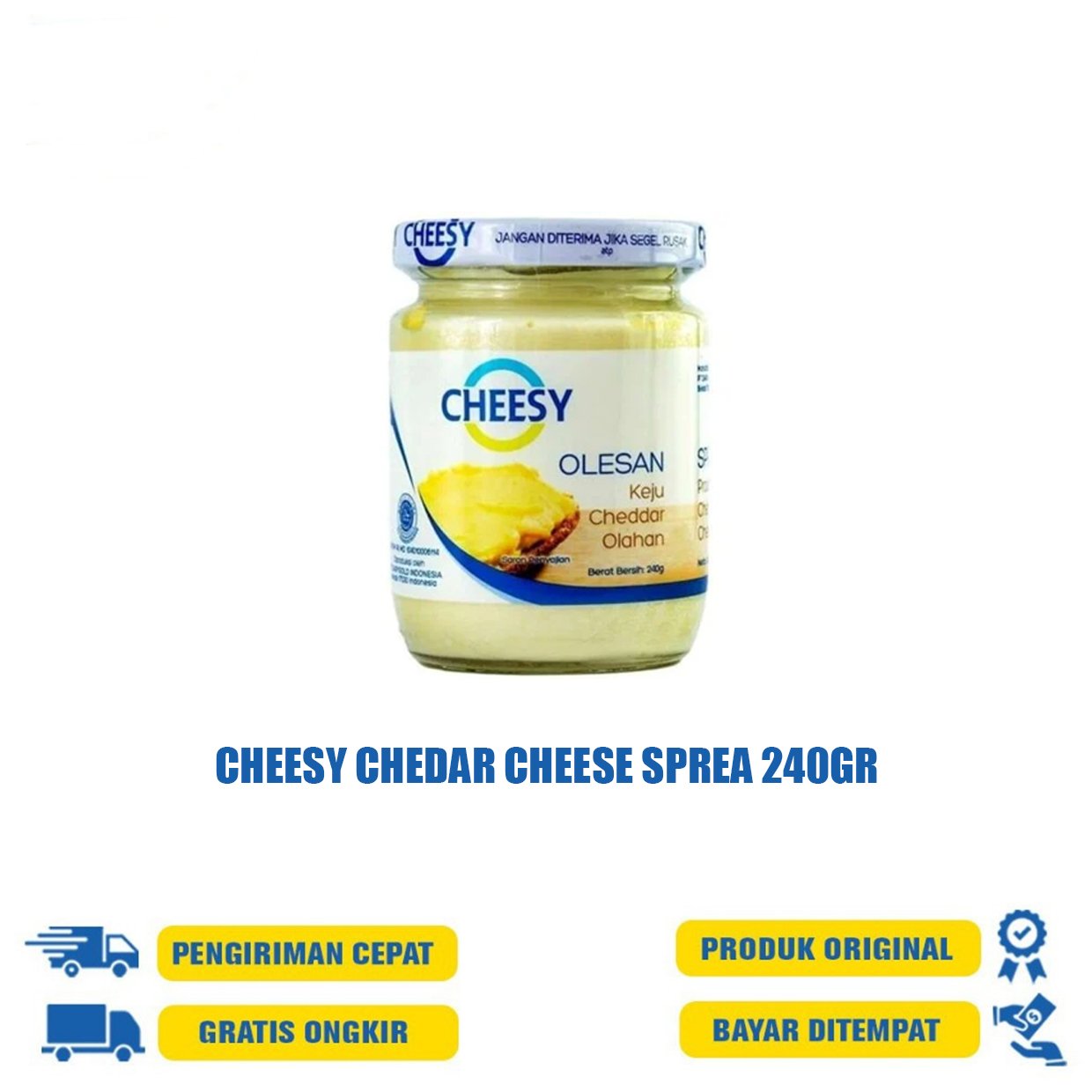 CHEESY CHEDAR CHEESE SPREA 240GR