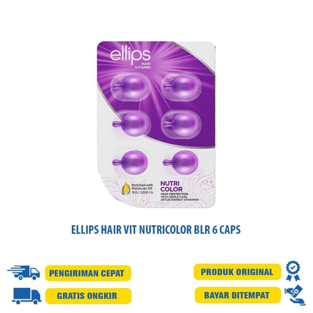 ELLIPS HAIR VIT SHINY BLACK 6CAPS