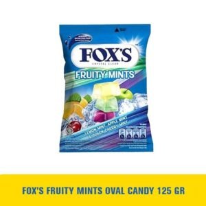 FOXS FRUITY MINTS OVAL CANDY LEMON&APPLE MINT 125 GR