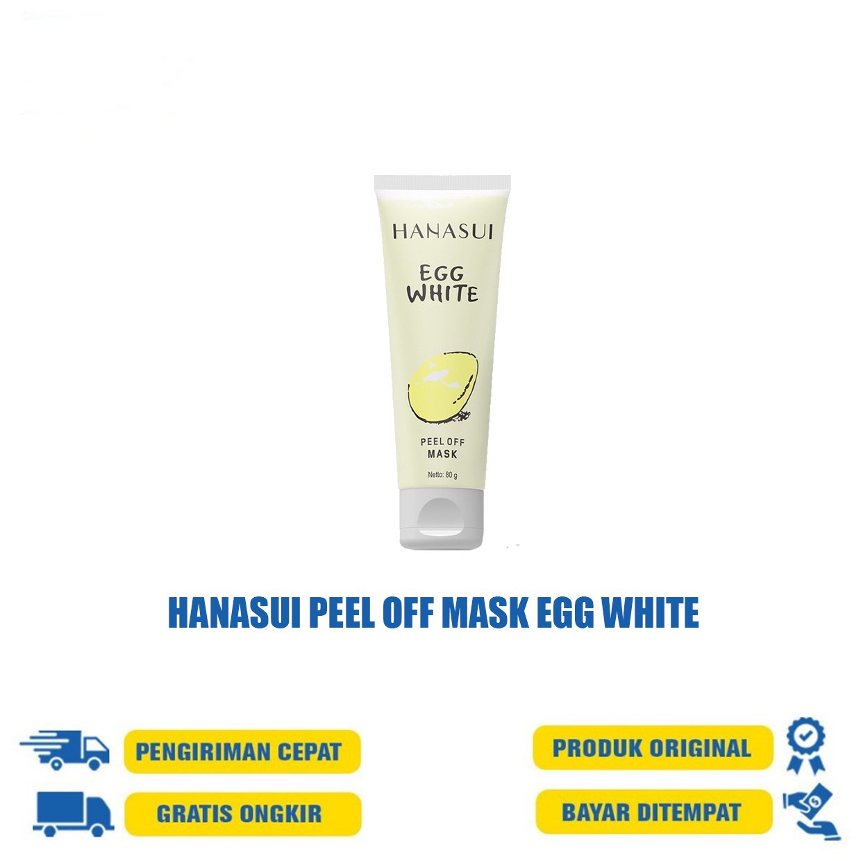 HANASUI PEEL OFF MASK EGG WHITE