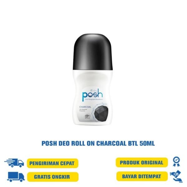 POSH DEO ROLL ON CHARCOAL BTL 50ML