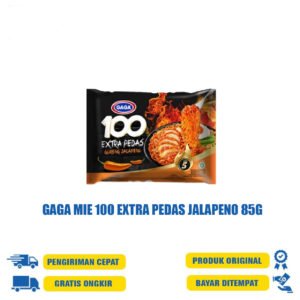 GAGA MIE 100 EXTRA PEDAS JALAPENO 85G