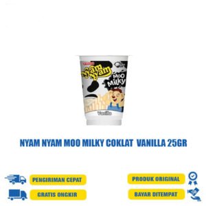 NYAM NYAM MOO MILKY COKLAT  VANILLA 25GR
