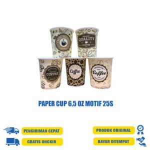 PAPER CUP 6,5 OZ MOTIF 25S