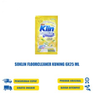 SOKLIN FLOORCLEANER KUNING 6X25 ML