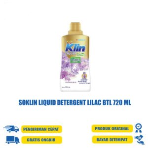 SOKLIN LIQUID DETERGENT  LILAC BTL 720 ML