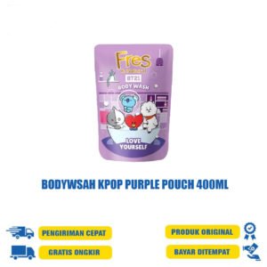 BODYWSAH KPOP PURPLE POUCH 400ML