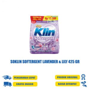 SOKLIN SOFTERGENT LAVENDER & LILY 425 GR